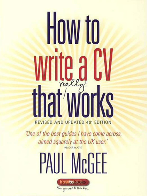 Title details for How to write a CV that really works by Paul McGee - Available